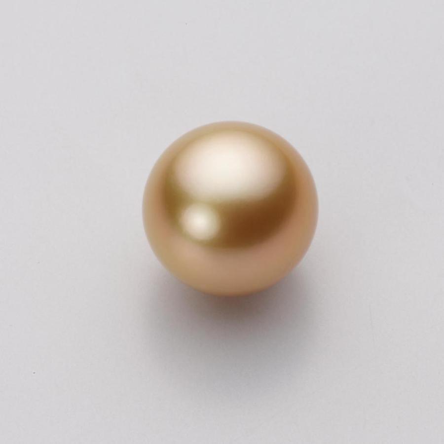 南洋白蝶真珠パールペンダントトップ 11mm ナチュラルゴールドカラー 