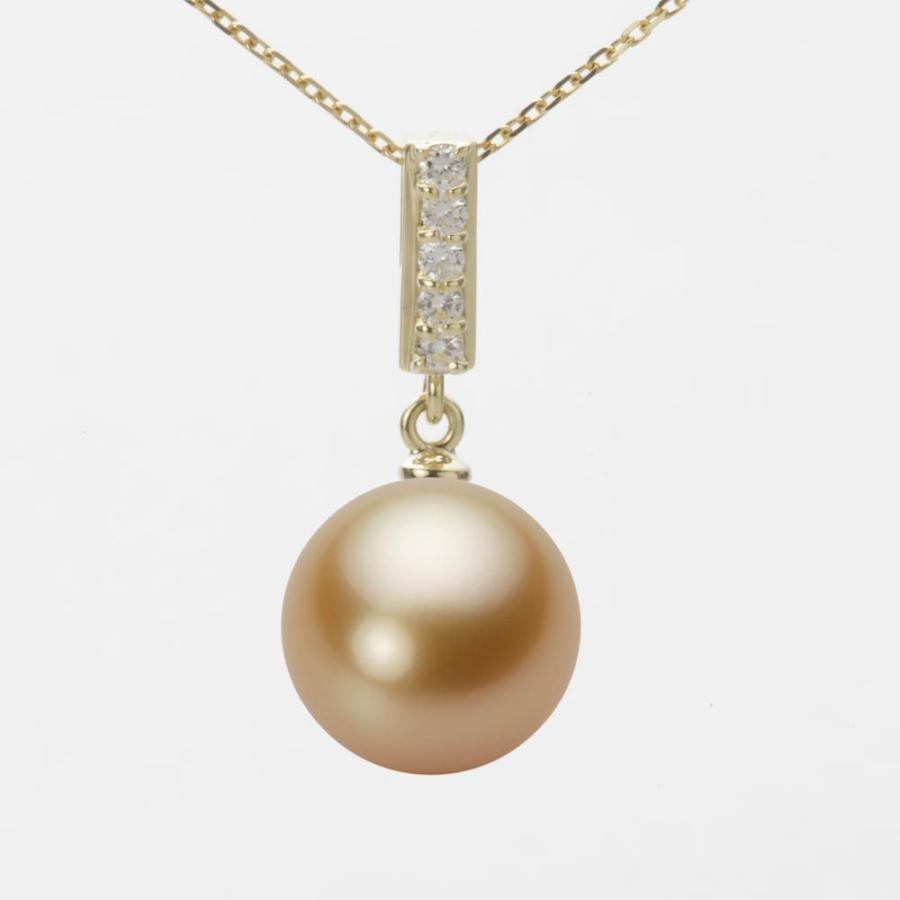 ムーンレーベル 公式] 南洋真珠 ネックレス 11mm 白蝶 真珠 ペンダント