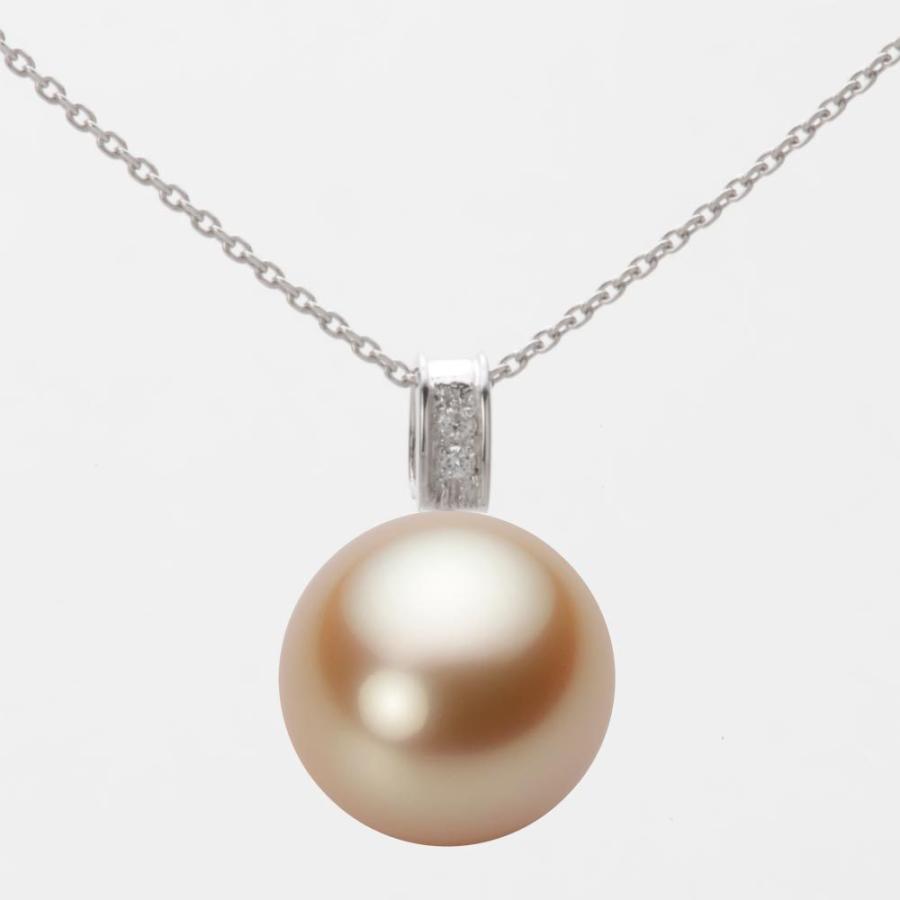 南洋真珠 ネックレス 12mm 白蝶 真珠 ペンダント K18WG ホワイトゴールド レディース NW00012R22LG0647W0