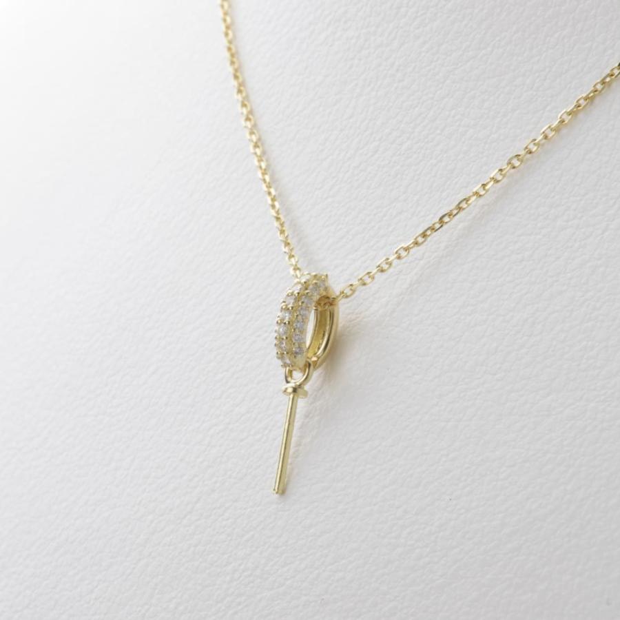 ムーンレーベル 公式] 南洋真珠 13mm 白蝶 真珠 ペンダント トップ K18