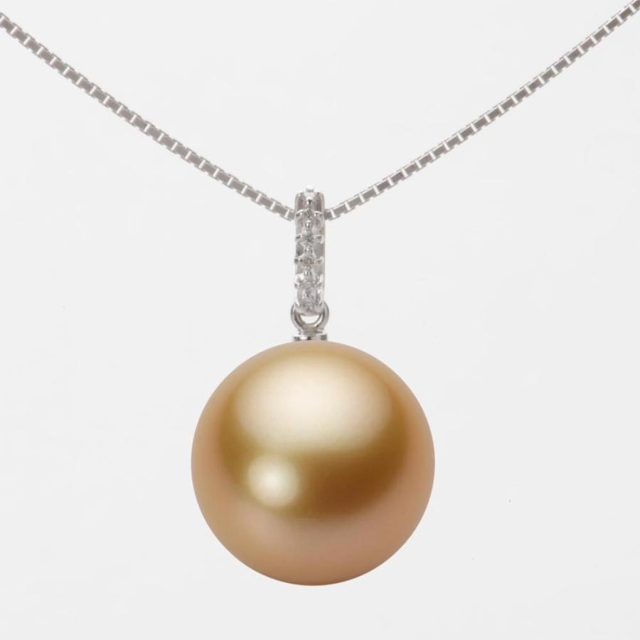 [ムーンレーベル 公式] 南洋真珠 ネックレス 13mm 白蝶 真珠 ペンダント K18WG ホワイトゴールド レディース NW00013R13NG01495W