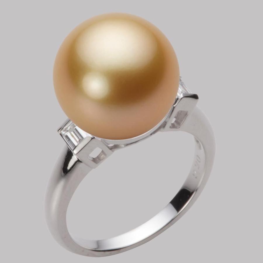 [ムーンレーベル 公式] 南洋真珠 指輪 13mm 白蝶 真珠 リング K18WG ホワイトゴールド レディース NW00013R13NG0D03W3