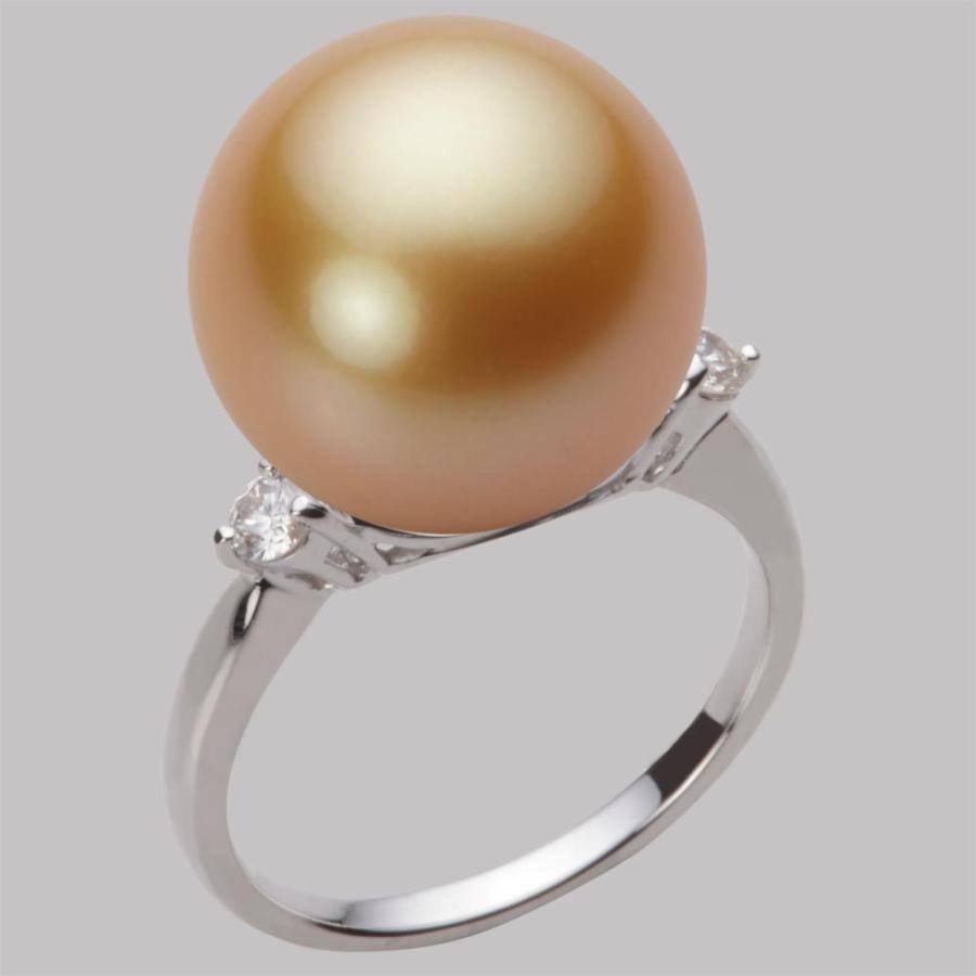 南洋真珠★pt900×ダイヤモンド0.14ct★リング指輪 Pt900南洋真珠/ダイヤモンドリング | ジュエリーおかだ