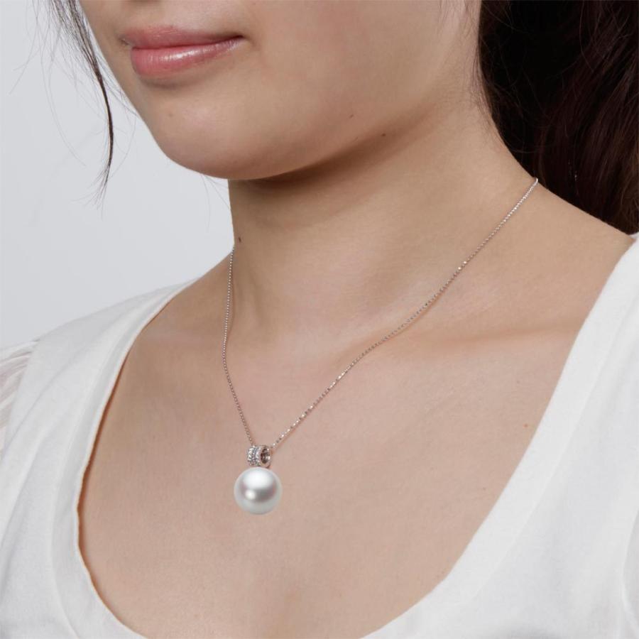 ムーンレーベル 公式] 南洋真珠 16mm 白蝶 真珠 ペンダント トップ