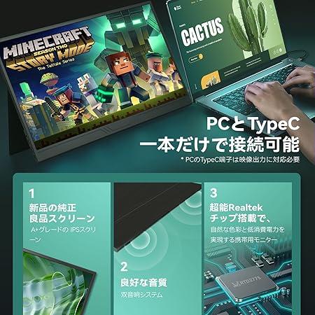 ヒ*ン様 モバイルモニター (Intehill） 17.3インチ フルHD 使用