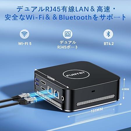 ミニPC FUNYET 最新第12世代 インテル N95 小型WPS Office搭載 最大3.4 