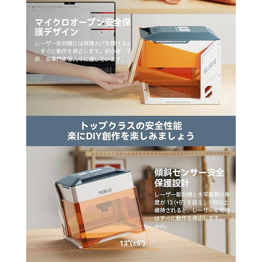 K10 3W レーザー刻印機、ミニレーザー彫刻機,windows/Mac対応 K10 3W レーザー刻印機、ミニレーザー彫刻機,windows/Mac対応
