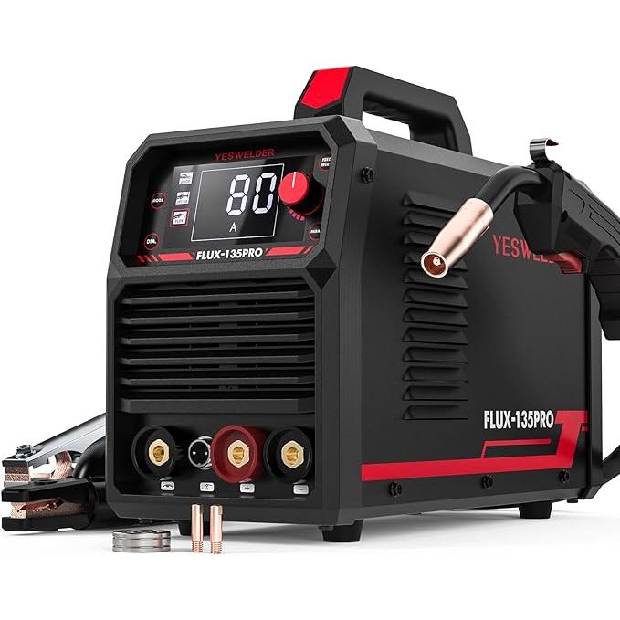 YESWELDER 半自動溶接機 135A ノンガスMIG/アーク溶接/lift TIG YESWELDER 半自動溶接機 135A ノンガスMIG/アーク溶接/lift TIG