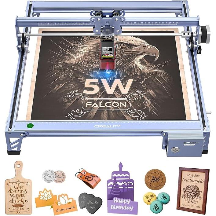 Creality Falcon 5W レーザー彫刻機、初心者向け72W レーザー Creality Falcon 5W レーザー彫刻機、初心者向け72W レーザー