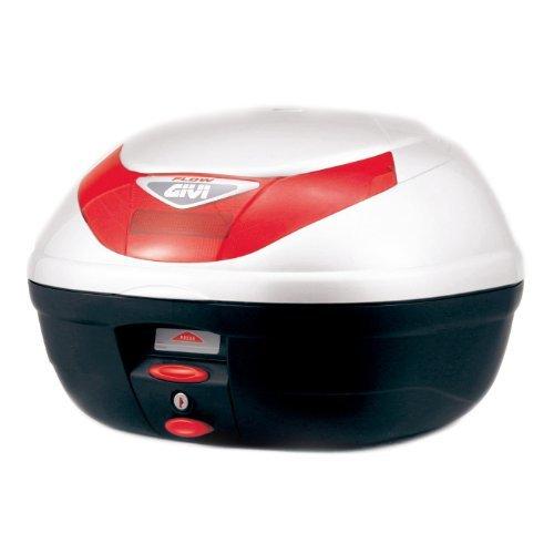 GIVI ジビ バイク用 リアボックス 35L パールホワイト レッドレンズ
