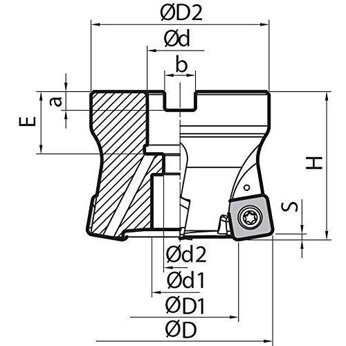 京セラ(KYOCERA)　ミーリング用ホルダ　MFH050R105TM