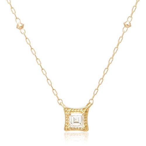 非常に高い品質 Chiaro ディアマンテ ディ キャーロ ディアマンテ ディ Diamante キャーロ Di Chiaro Di ステーションペンダントネック K18イエローゴールド ダイヤモンド Diamante レディースアクセサリー
