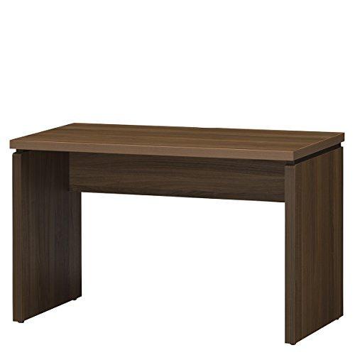 白井産業 デスク 約 幅120 奥行55 高さ73 cm 深型 シンプル ダーク