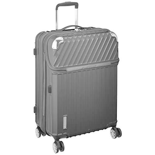 トラベリスト スーツケース ジッパー トップオープン モーメント 拡張機能付き 61L 64 cm 4.3kg ブラックカーボン 