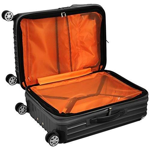 トラベリスト スーツケース ジッパー トップオープン モーメント 拡張機能付き 61L 64 cm 4.3kg ブラックカーボン 