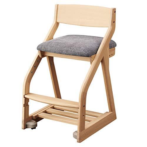 KOIZUMIコイズミ学習机 学習椅子 MO/ダークブラウン W43.4×D49.5~57.6