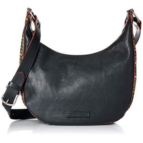 トスカネーラ レディースイントレチャートバケッタレザーショルダーバッグ 2124-VA ブルー