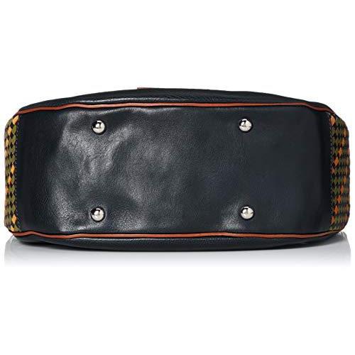 【訳あり・新品】 トスカネーラ レディースイントレチャートバケッタレザーショルダーバッグ 2124-VA ブルー 【7331555658】(26237円)