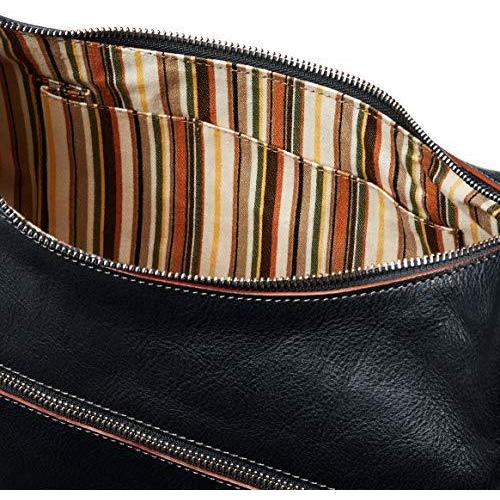 【訳あり・新品】 トスカネーラ レディースイントレチャートバケッタレザーショルダーバッグ 2124-VA ブルー 【7331555658】(26237円)