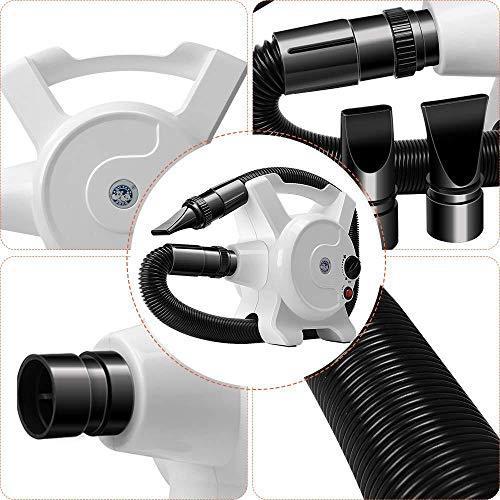 Skysun 犬グルーミング用品 低騒音 3つノズル付 犬・猫用 2400W高効率ペット用品 無段階速度調整風制御 日本規制 