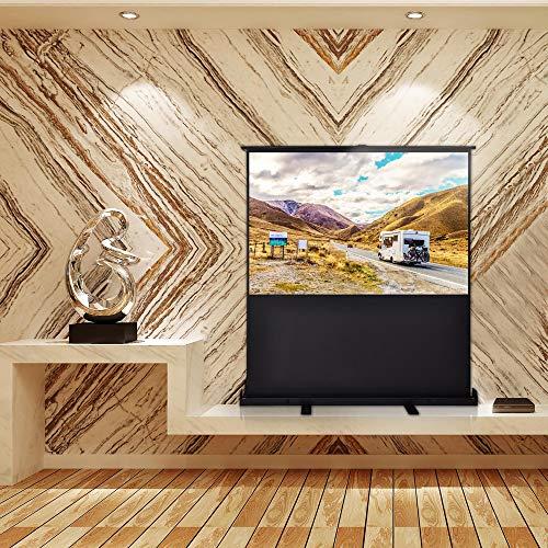 Yescom プロジェクター スクリーン 60インチ 4:3 自立式 床置き型