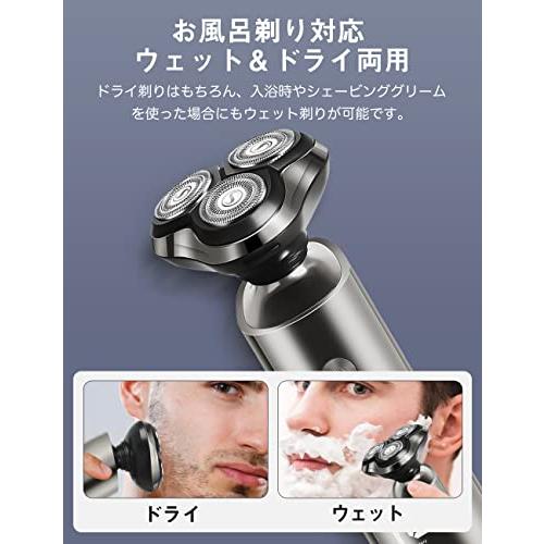 シェーバー メンズ 電気シェーバー 髭剃り ひげそり 電動 メンズシェーバー 人気 回転式 3枚刃 電動シェーバー メンズ 電気シェーバー 回転式