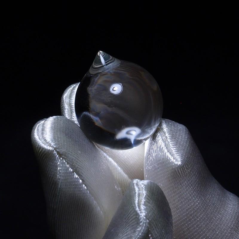 最高級 天然 水晶 如意宝珠台座付