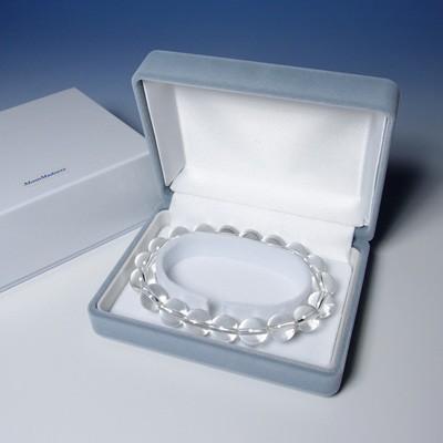 ブラジル産最高品質天然水晶10mm玉ブレスレット（15cm