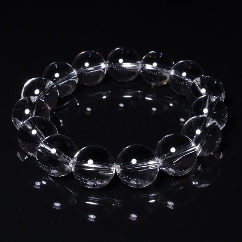 高品質 ラリマーとブラジル産天然水晶のブレスレット 水風船のような天然