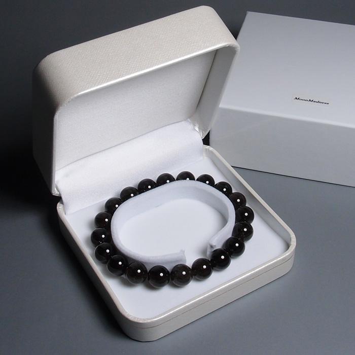 山梨県黒平産黒水晶10mm玉ブレスレット（内寸約15cm〜）BYS110 | ブランド登録なし | 03