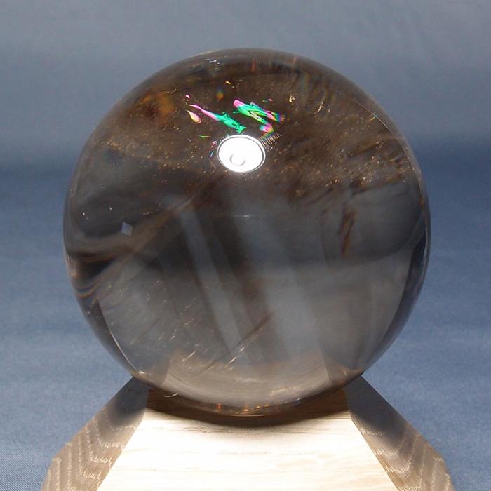 煙幻影水晶（スモーキーファントムクォーツ）玉 約59.2mm　G1253 | ブランド登録なし | 01