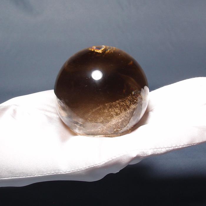 煙幻影水晶（スモーキーファントムクォーツ）玉 約59.2mm　G1253 | ブランド登録なし | 05