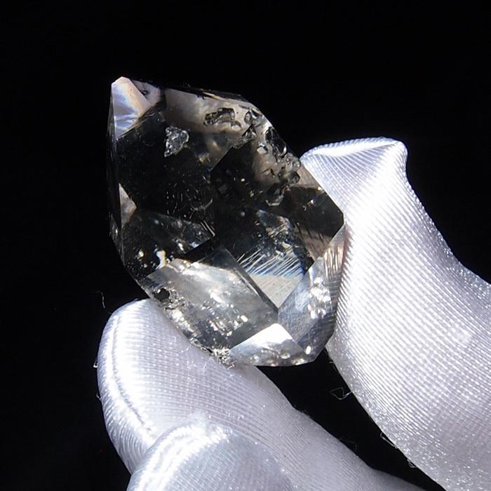 ハーキマーダイヤモンド☆水入り☆水晶☆高品質☆ ハーキマーダイヤモンド（水晶）水入り 76.5ct HK097 : 水晶
