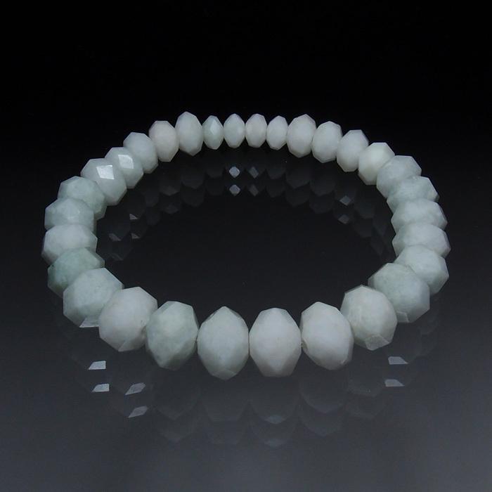 糸魚川産翡翠 ファセット グラデーションブレスレット　HS251