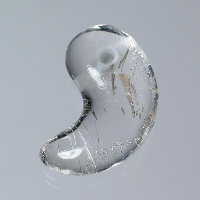 ガネッシュヒマール産ヒマラヤ水晶勾玉 K1023 : 水晶天然石専門店