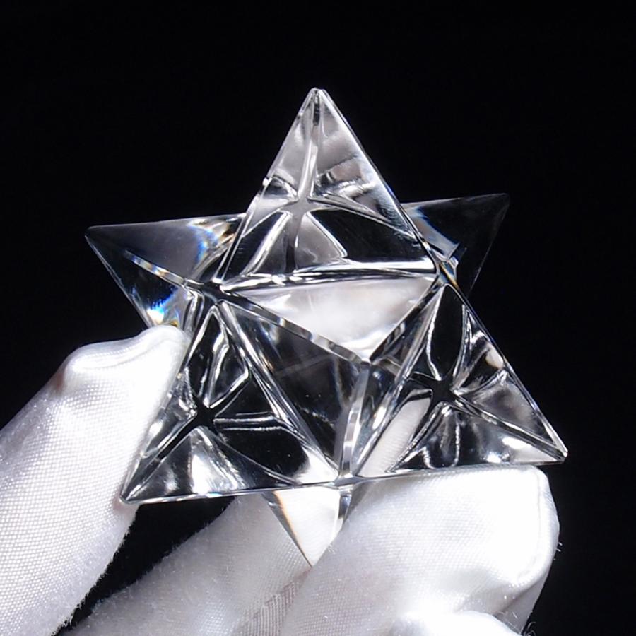 氷イメージのマカバスター【クラック水晶ブルー＆ムーンストーン