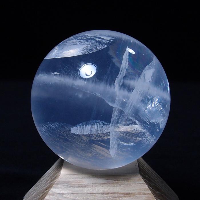 メタモルフォーシスクォーツ玉 MP048 : 水晶天然石専門店ムーン