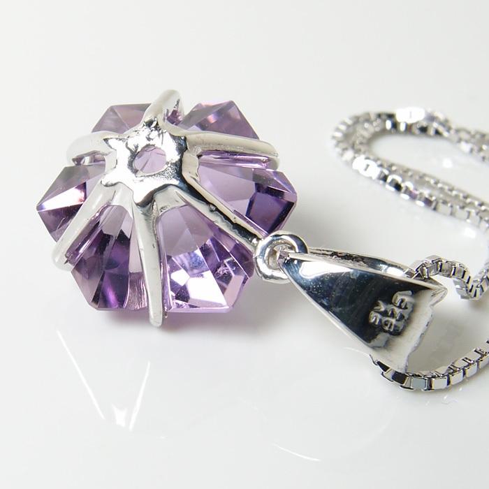 アメシスト（紫水晶）銀の花ペンダント　N438 | ブランド登録なし | 02