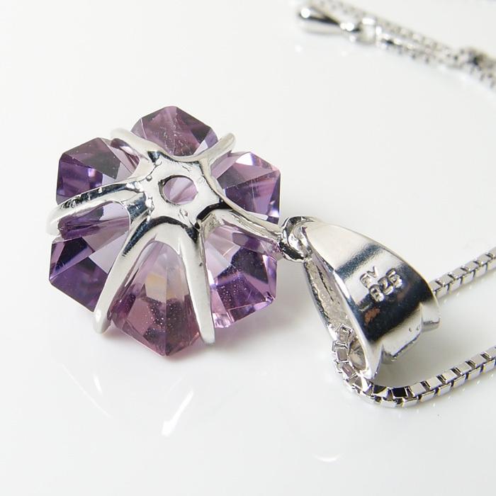 アメシスト（紫水晶）銀の花ペンダント　N439 | ブランド登録なし | 02