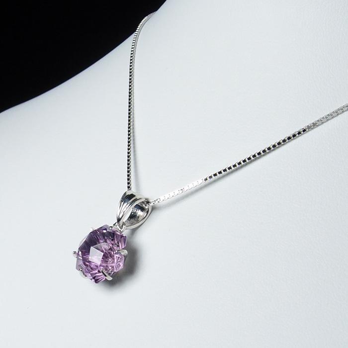 アメシスト（紫水晶）銀の花ペンダント　N440 | ブランド登録なし | 03