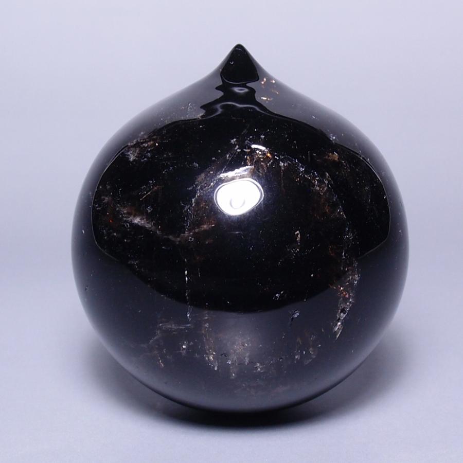 黒水晶 山梨県黒平産黒水晶如意宝珠 直径 約53mm YSH006 : 水晶天然石専門店