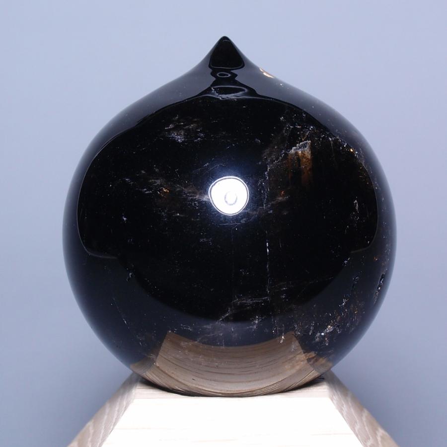 山梨県黒平産黒水晶如意宝珠 直径 約53mm YSH006 : 水晶天然石専門店