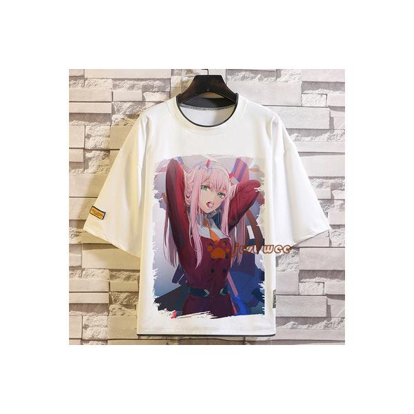 ゼロツー ダーリン イン ザ フランキス 半袖 トップス 大人気 キャラクターグッズ アニメ 痛服 可愛い Tシャツ アニメ Duanxiu30 オーズ 通販 Yahoo ショッピング