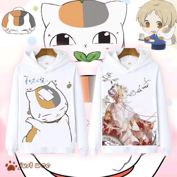 夏目友人帳 なつめ たかし 人気海外一番 ニャンコ先生 ぱーかー 秋 冬 痛服 大人気 長袖 トップス 柔らかい アニメ キャラクターグッズ