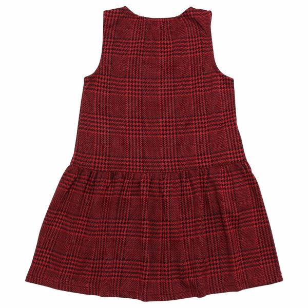 MOONONNON 子供服 女の子 ワンピース 秋冬 ノースリーブ 普段着 通学着 