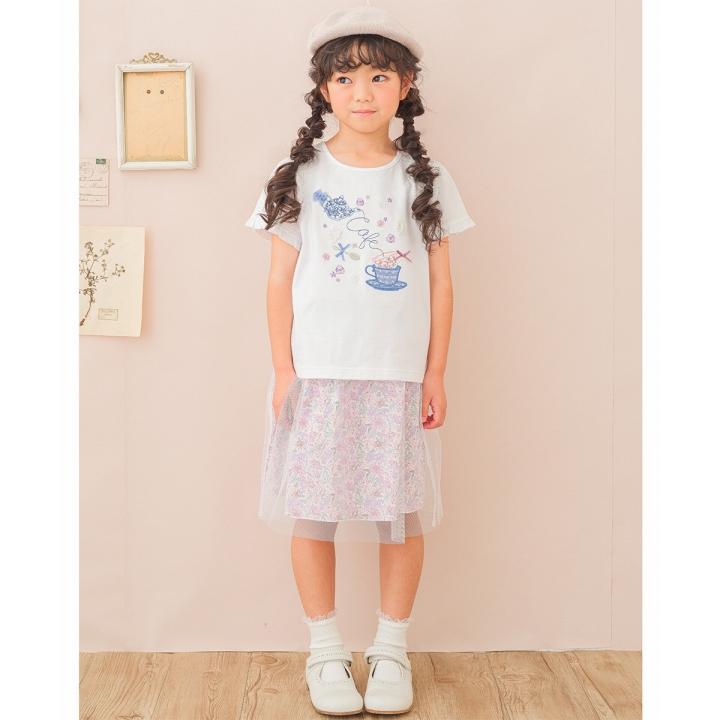 MOONONNON（むーのんのん） 子供服 女の子 Tシャツ 夏服 半袖 こども 