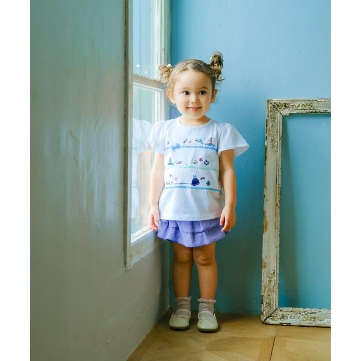 MOONONNON（むーのんのん） 子供服 女の子 Tシャツ 夏服 半袖 子ども服