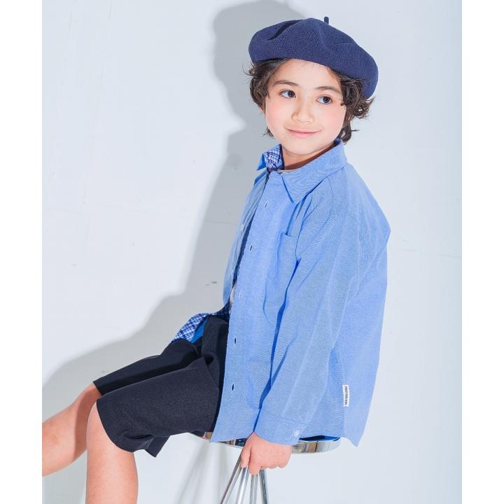 子供服 男の子 Tシャツ 春夏 長袖 お出かけ こども服 子ども服 カジュアル トドラー キッズ ジュニア ボタン シャツ チェック むーのんのん moononnon｜moononnon｜06