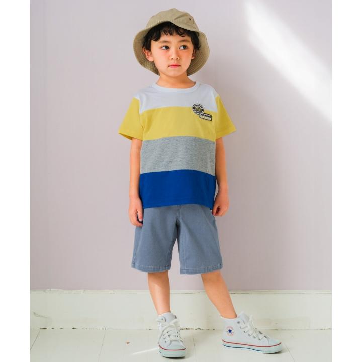 子供服 男の子 パンツ 春夏 ハーフパンツ 子ども服 こども こども服 キッズ ベビー ジュニア デニムニット インディゴ ウエストゴム むーのんのん moononnon｜moononnon｜04