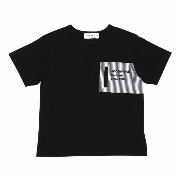 子供服 男の子 Tシャツ 春夏 半袖 子ども服 こども キッズ ジュニア 綿100％ コットン ストライプ ロゴ 刺繍 半そで ティーシャツ むーのんのん moononnon｜moononnon｜10